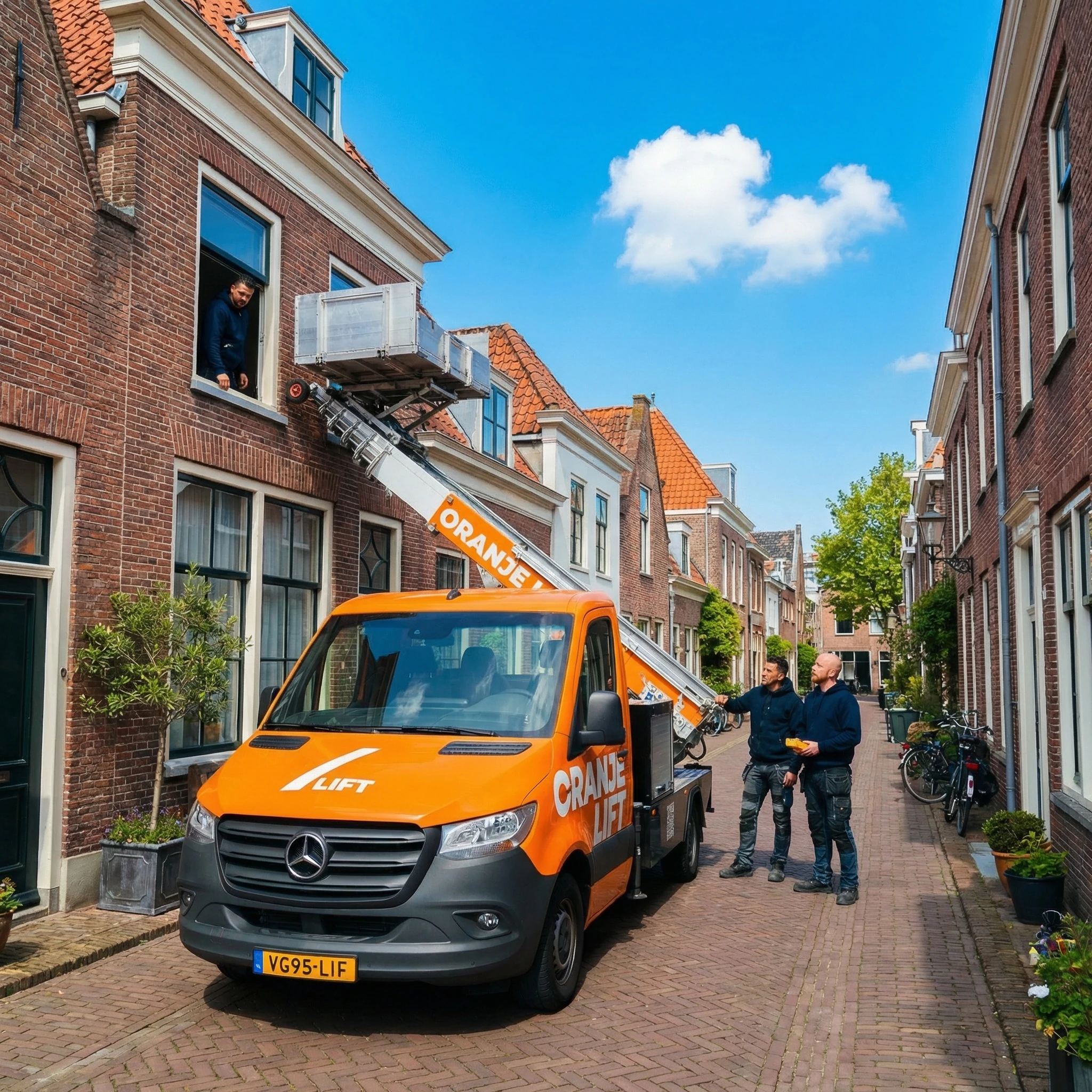 Ladderlift bij woning in Nederland