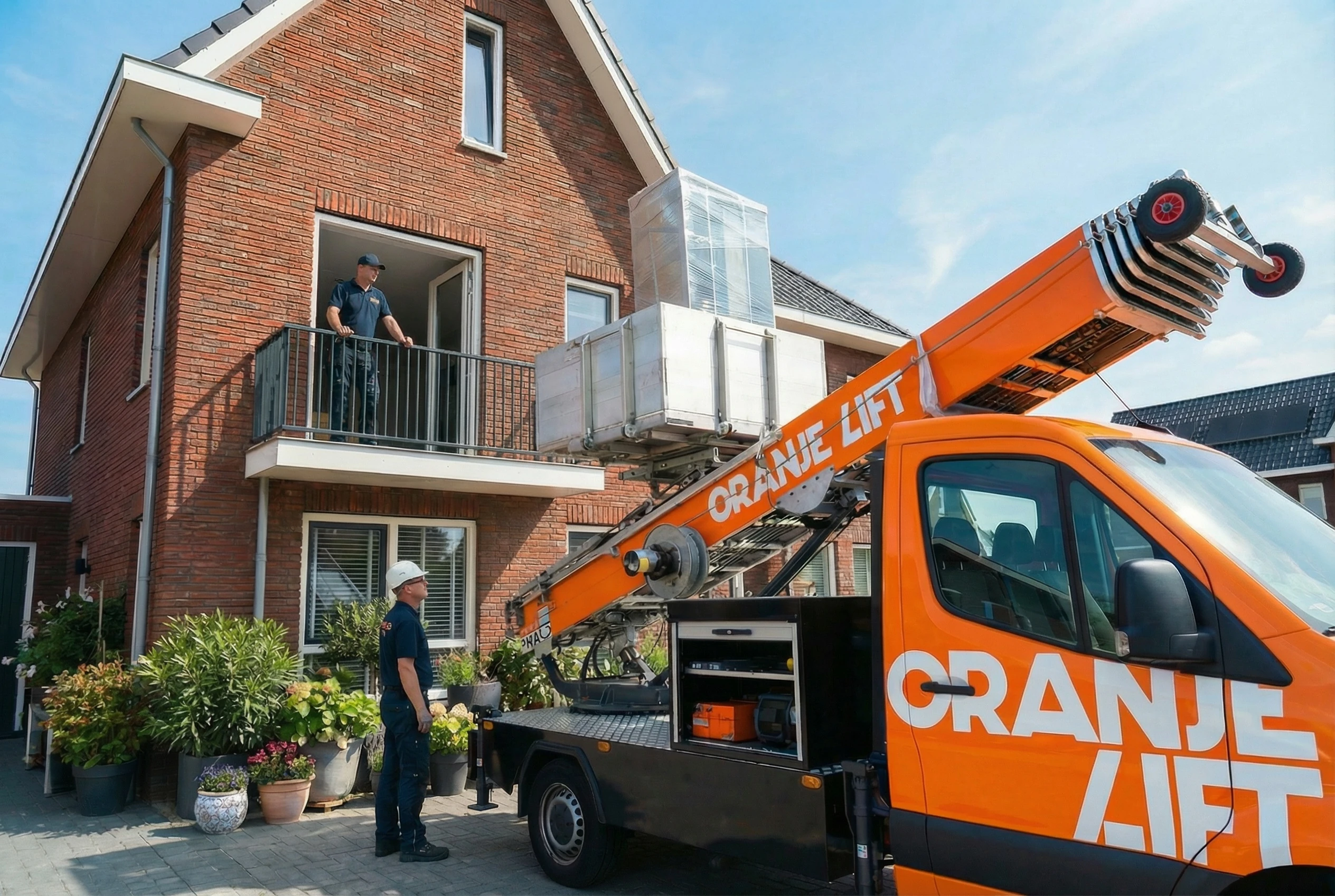 Verhuislift close-up